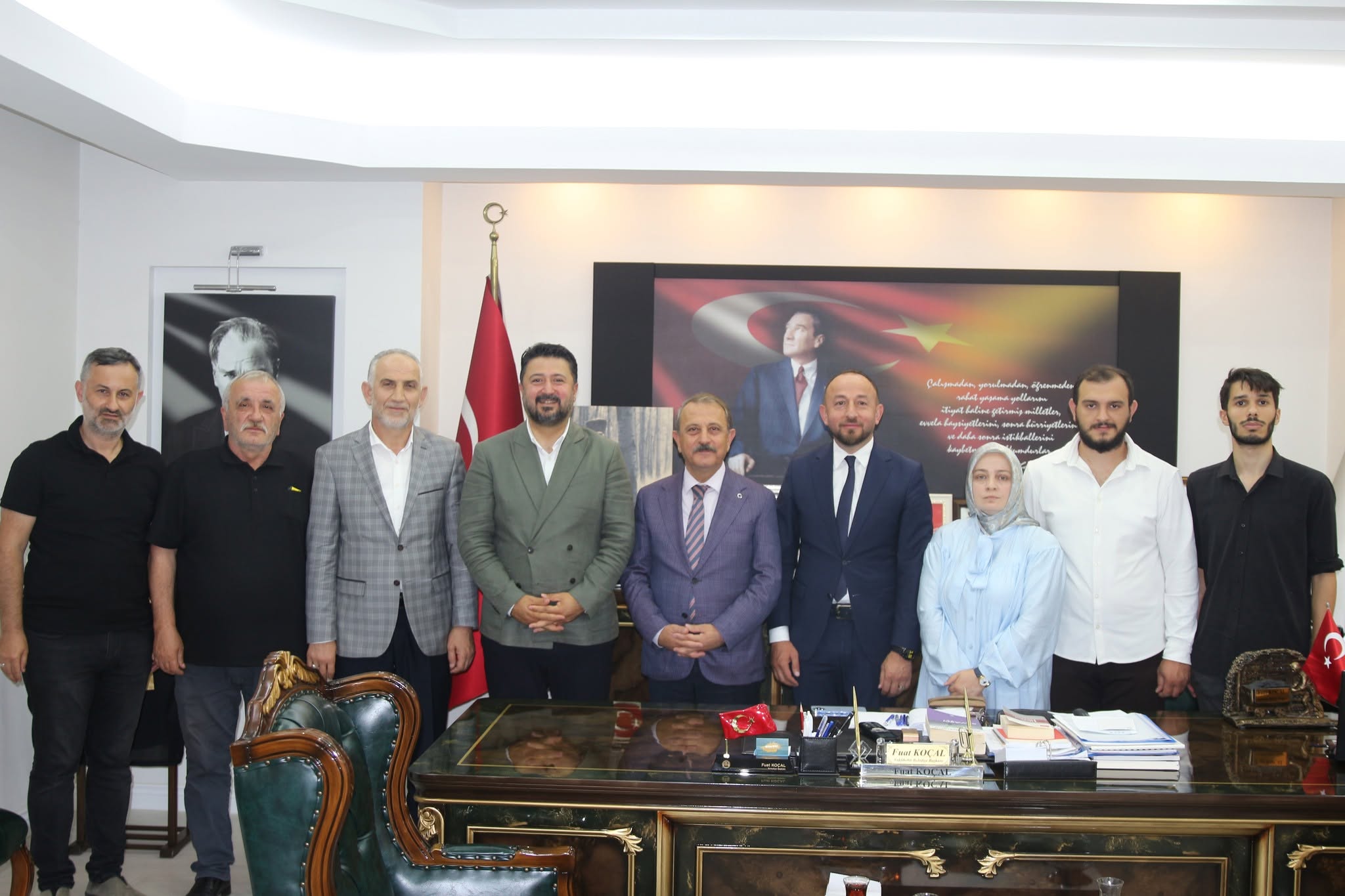 AK PARTİ GENEL MERKEZ YEREL YÖNETİMLER BÖLGE BAŞKANI VE NEVŞEHİR MİLLETVEKİLİMİZ EMRE ÇALIŞKAN’I AĞIRLADIK 