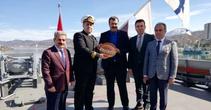 Başkanımız Karadeniz Ereğli Savaş Gemisini ziyaret etti